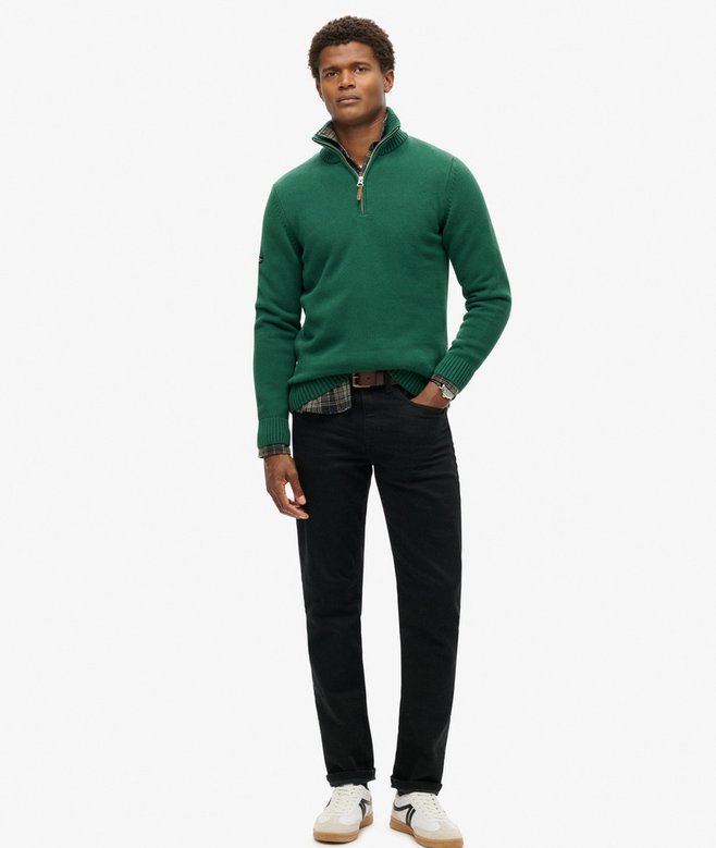 Superdry Cotton Classics Half-Zip Knitted Jumper