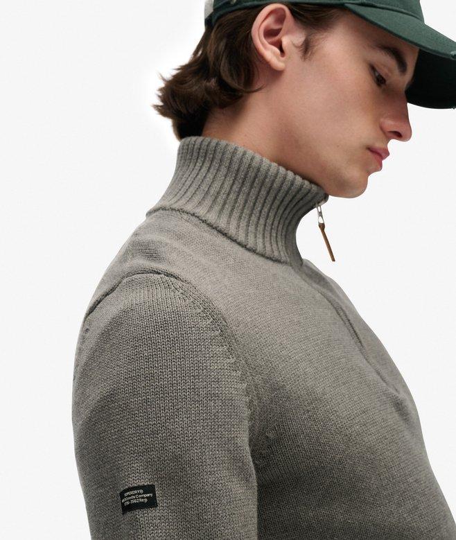 Superdry Cotton Classics Half-Zip Knitted Jumper