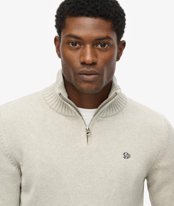Superdry Cotton Half Zip Knit Jumper