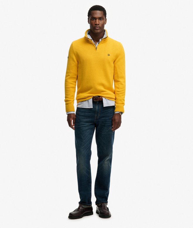 Superdry Cotton Half Zip Knit Jumper