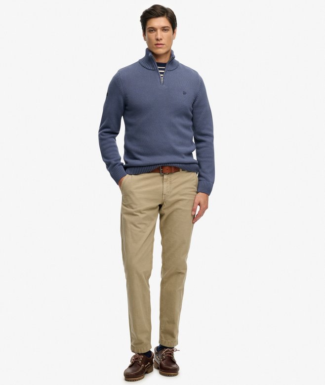 Superdry Cotton Half Zip Knit Jumper