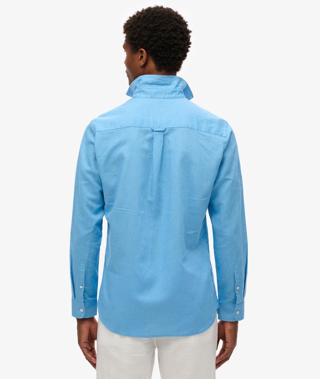 Superdry Cotton Linen Long Sleeve Shirt