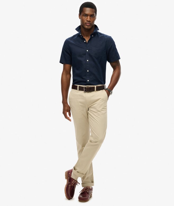 Superdry Cotton Linen Short Sleeve Shirt