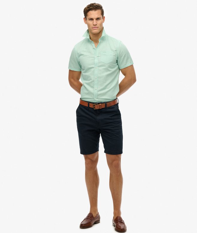 Superdry Cotton Linen Short Sleeve Shirt