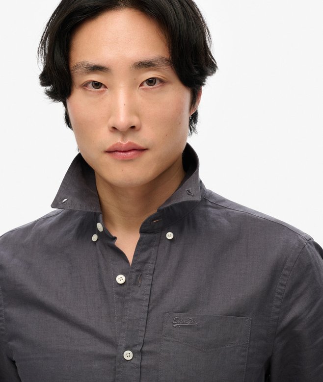 Superdry Cotton Linen Short Sleeve Shirt
