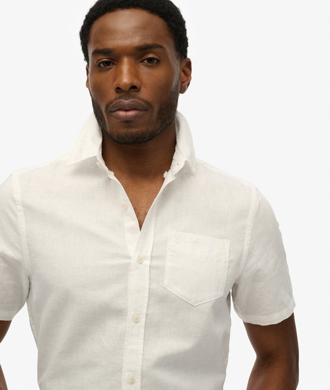 Superdry Cotton Linen Short Sleeve Shirt
