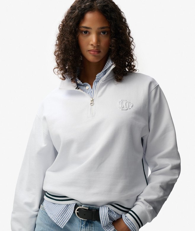 Superdry Country Club Embossed Half-Zip Jumper