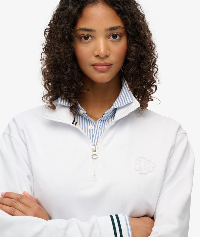Superdry Country Club Embossed Half-Zip Jumper