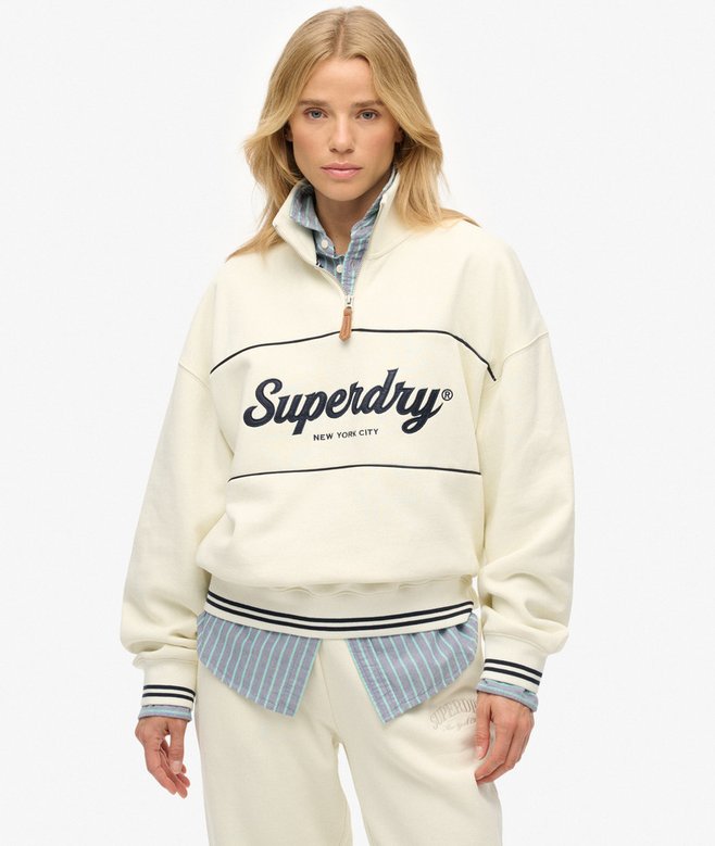 superdry Country Club Half Zip Sweatshirt