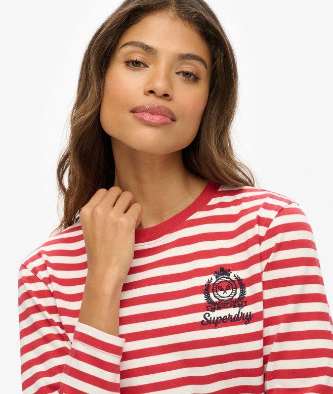 Superdry Country Club Long Sleeve Stripe Top