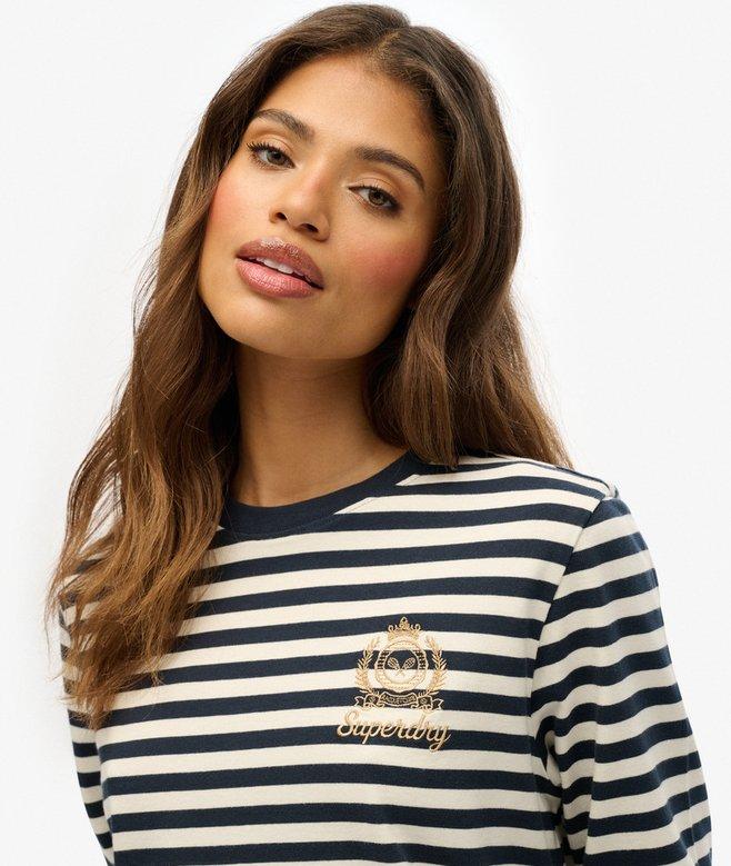 Superdry Country Club Long Sleeve Stripe Top
