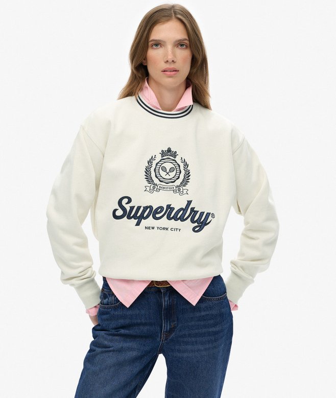 superdry Country Club Loose Crew Sweatshirt