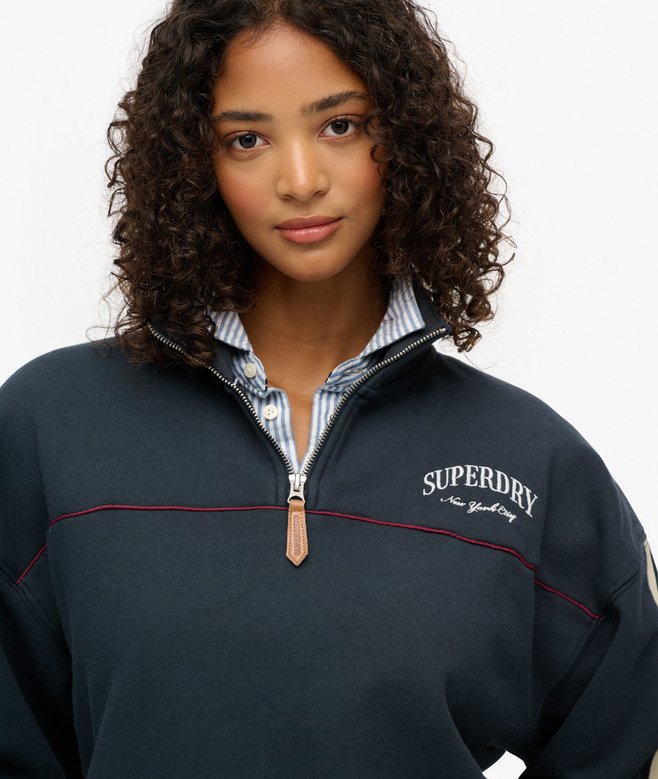Superdry Country Club Tape Henley Jumper