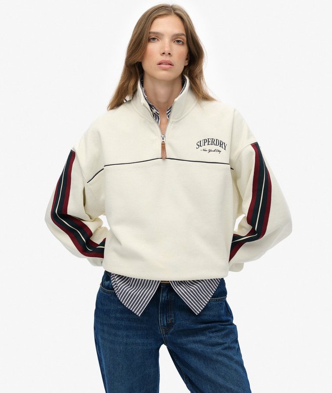 superdry Country Club Tape Henley Jumper