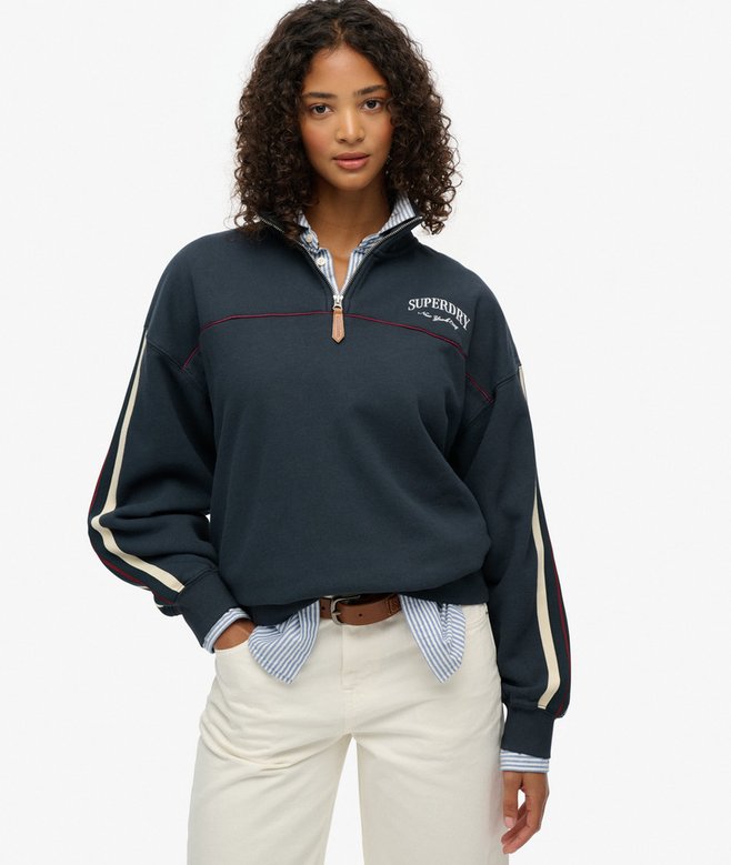 superdry Country Club Tape Henley Jumper