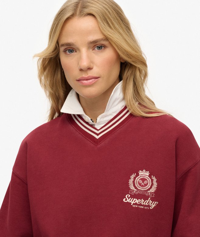 Superdry Country Club V-neck Sweatshirt