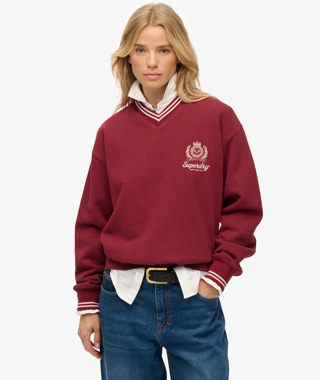 superdry Country Club V-neck Sweatshirt