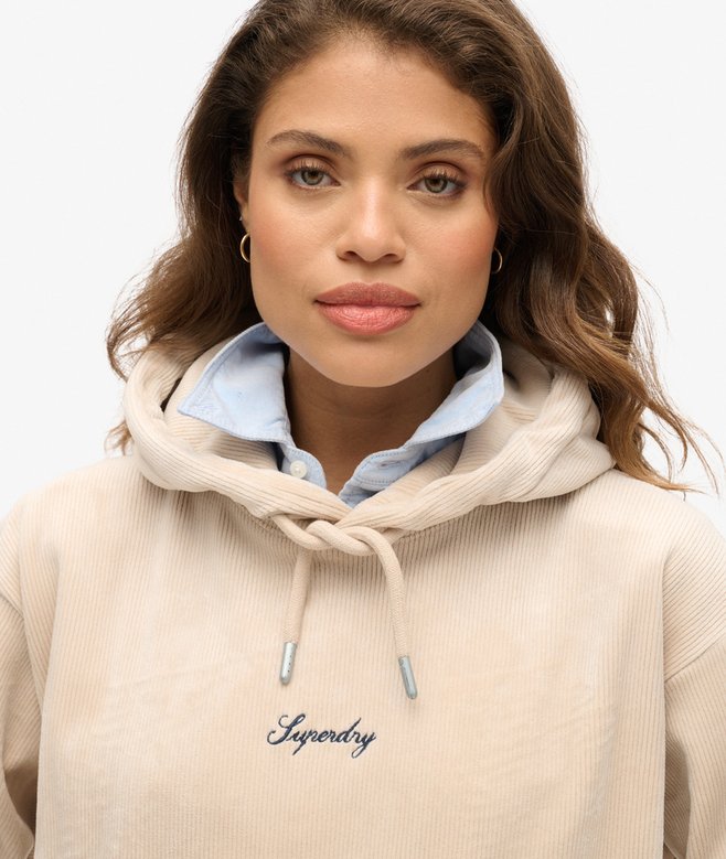 Superdry Country Club Velour Loose Hoodie