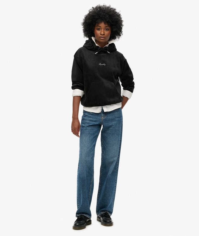 Superdry Country Club Velour Loose Hoodie