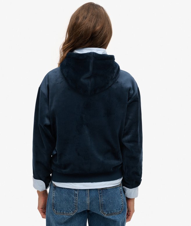 Superdry Country Club Velour Loose Hoodie