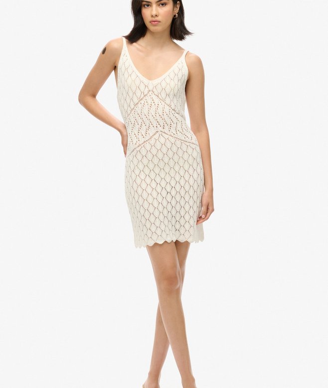 Superdry Crochet Cami Mini Dress
