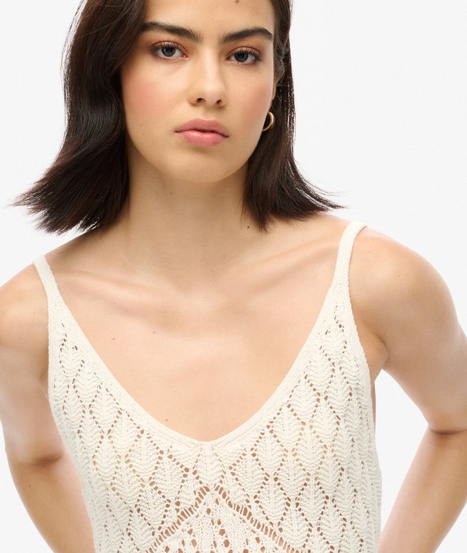 Superdry Crochet Cami Mini Dress