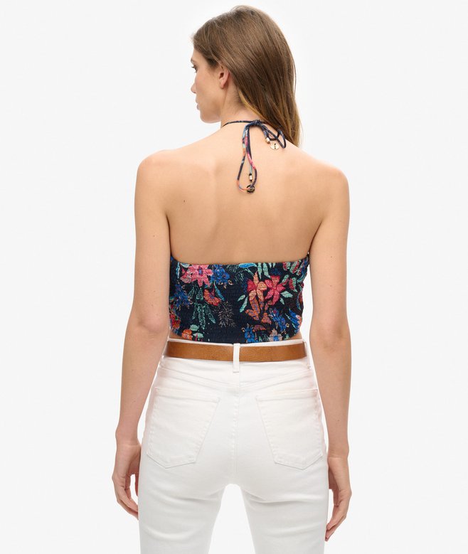 Superdry Crop Cut Out Woven Top