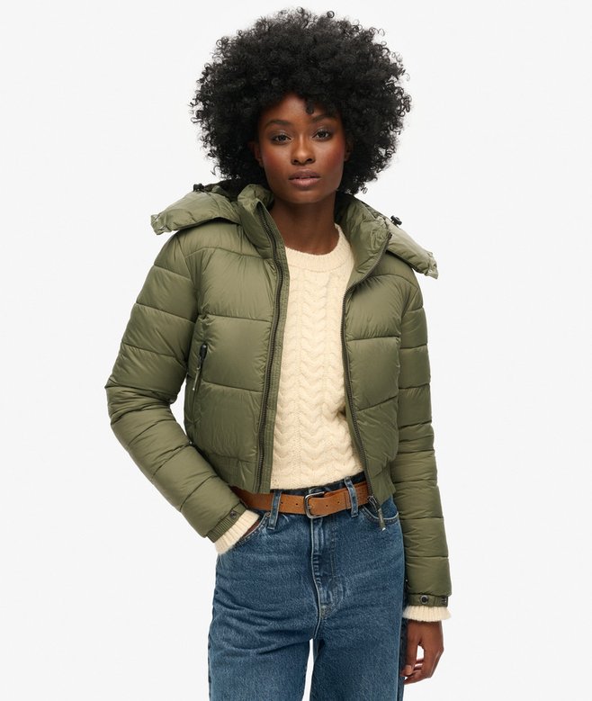 superdry Crop Hooded Fuji Jacket