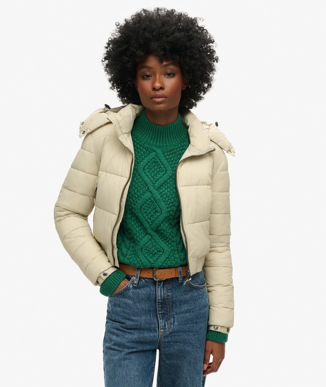 superdry Crop Hooded Fuji Jacket