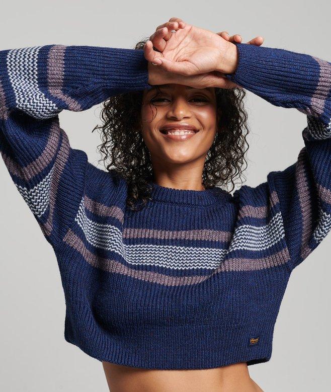 superdry Cropped Classic Crew Jumper