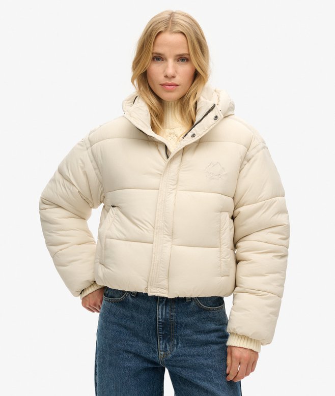 Superdry Cropped Cocoon Puffer Jacket