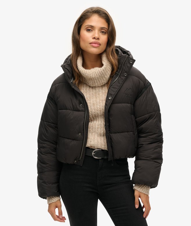 superdry Cropped Cocoon Puffer Jacket