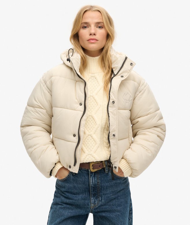 superdry Cropped Cocoon Puffer Jacket