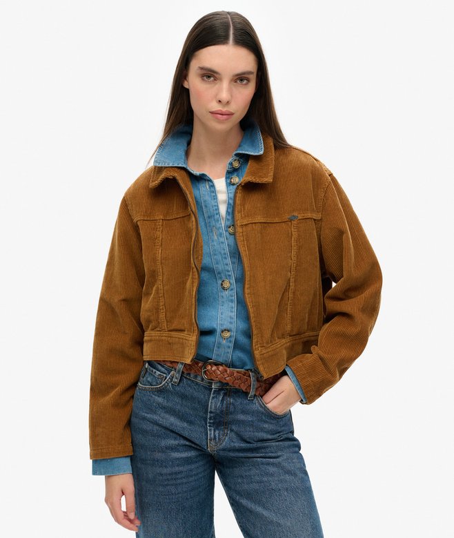 superdry Cropped Cord Jacket