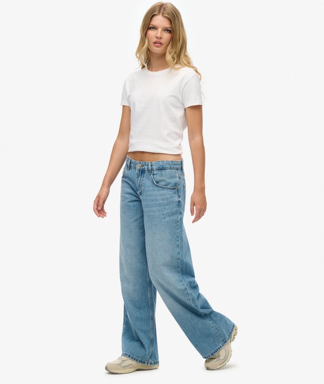 Superdry Cult Mid Rise Baggy Jeans