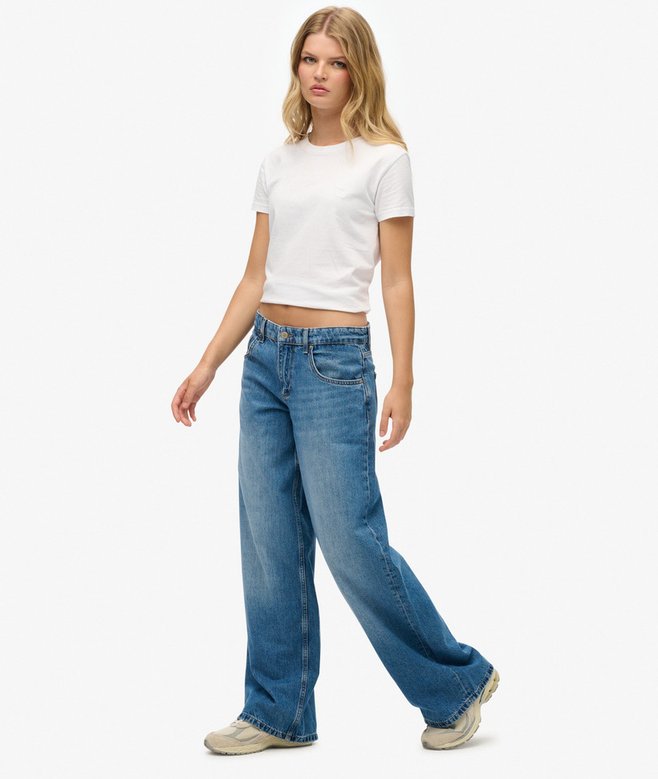Superdry Cult Mid Rise Baggy Jeans