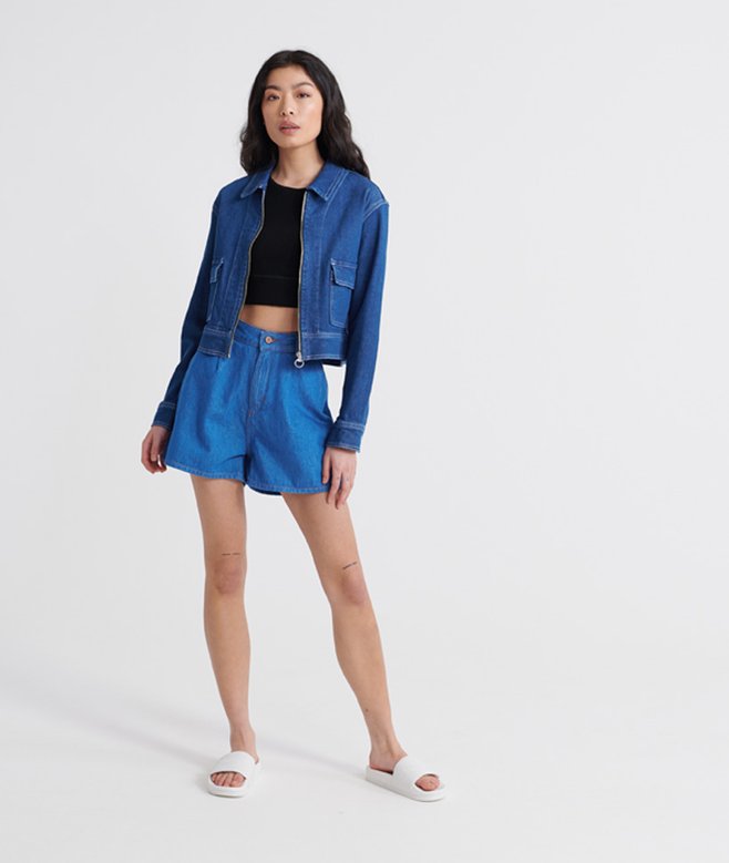 Superdry Denim A Line Shorts