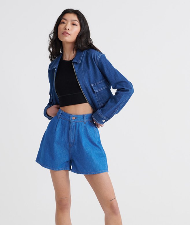 Superdry Denim A Line Shorts