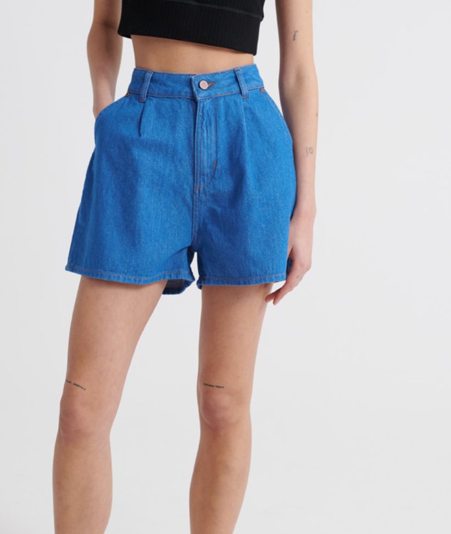 superdry Denim A Line Shorts