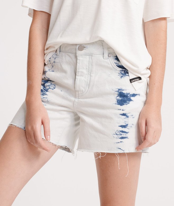 superdry Denim Mid Length Shorts