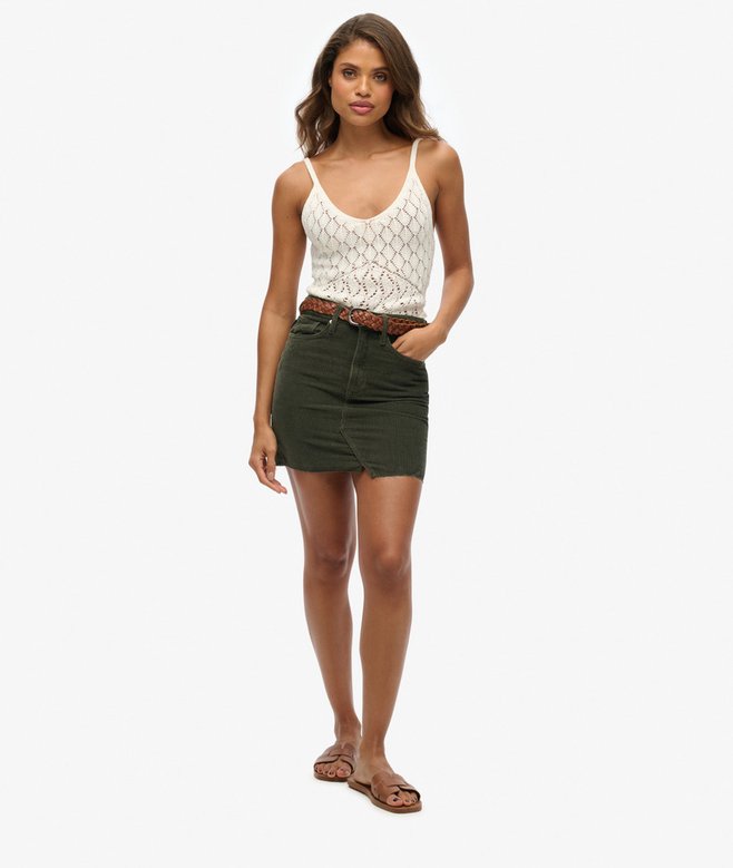 superdry Denim Mini Skirt