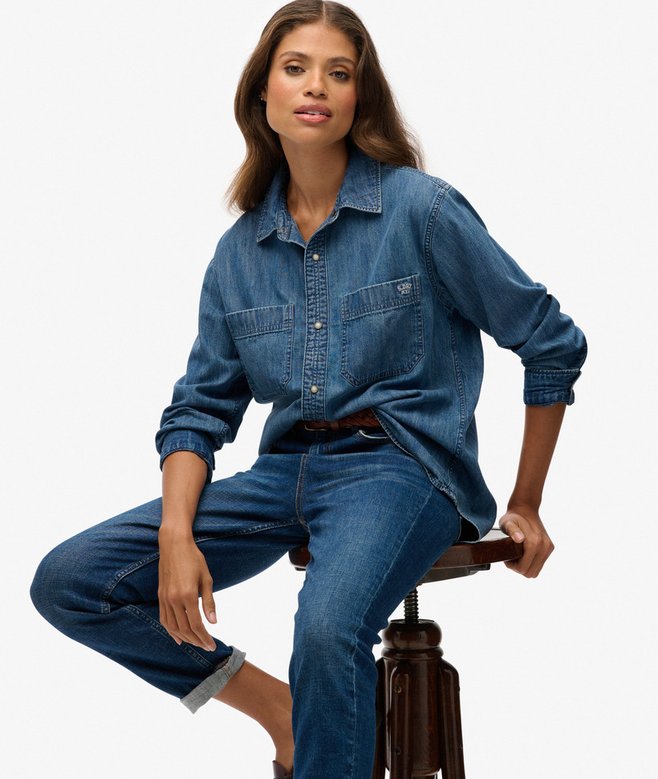 Superdry Denim Oversized Shirt