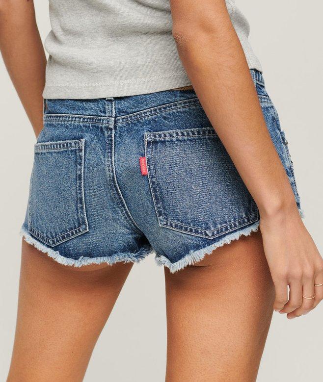 Superdry Diamante Embellished Denim Shorts