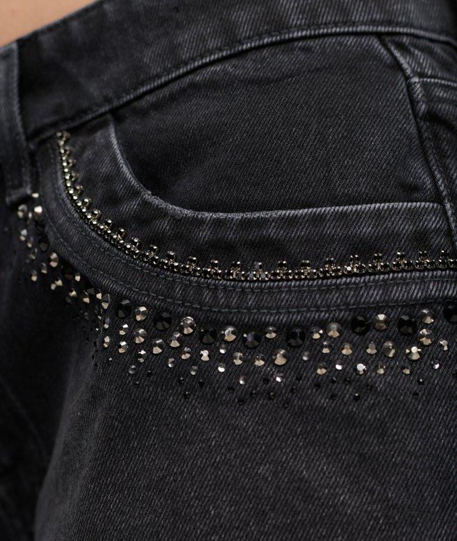 Superdry Diamante Embellished Denim Shorts