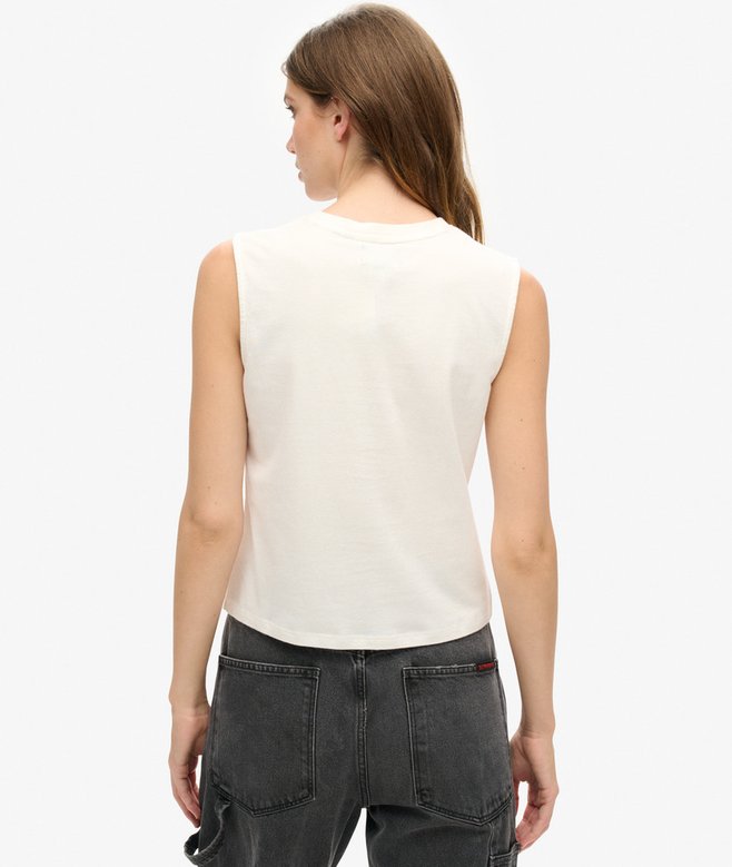 Superdry Embellished Archive Fitted Tank Top