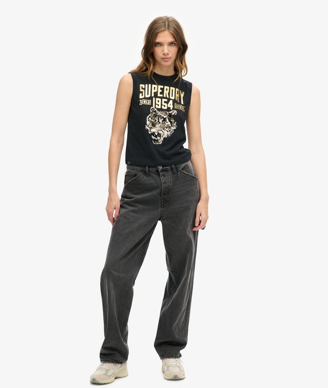 Superdry Embellished Archive Fitted Tank Top