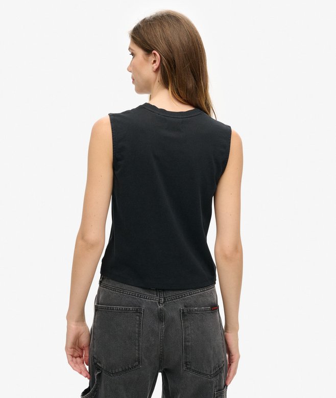 Superdry Embellished Archive Fitted Tank Top