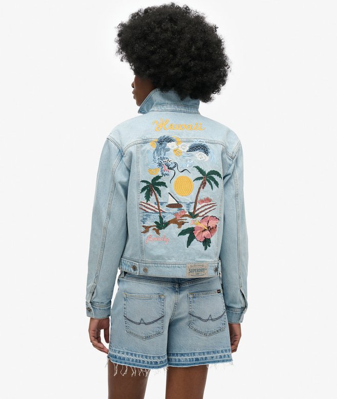 superdry Embellished Denim Jacket