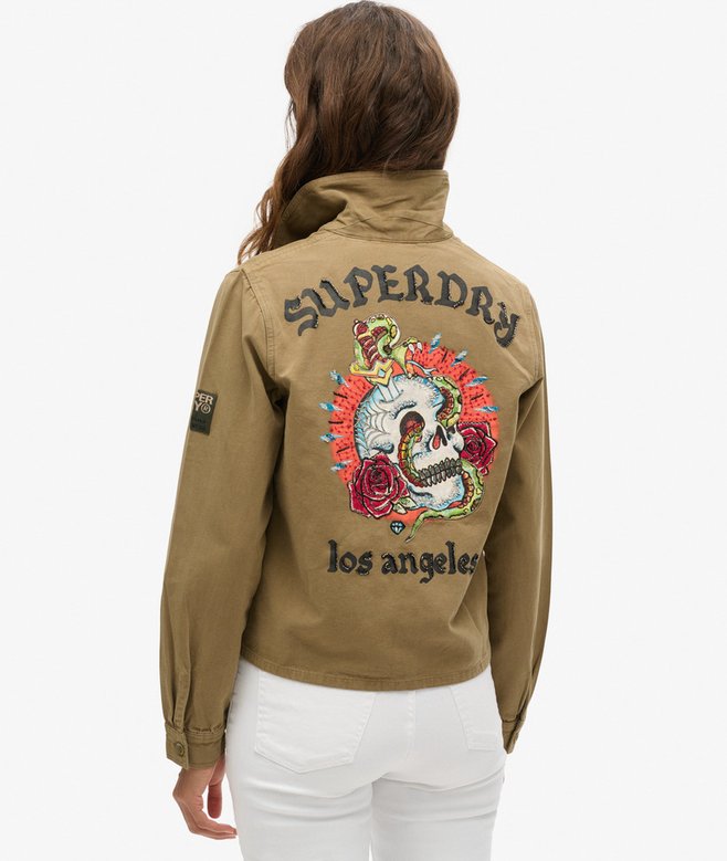 Superdry Embellished Military Jacket