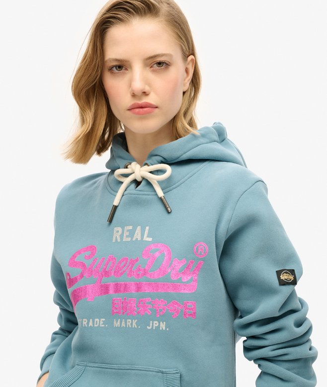 Superdry Embellished Vintage Logo Graphic Hoodie